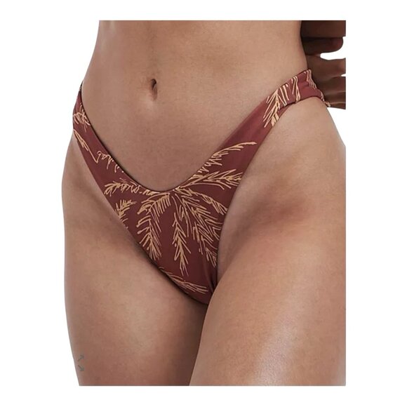 Charlie Holiday Valerie Bikini Bottom Medium Brown Isle Of Palms Tropical Beach - Picture 1 of 7